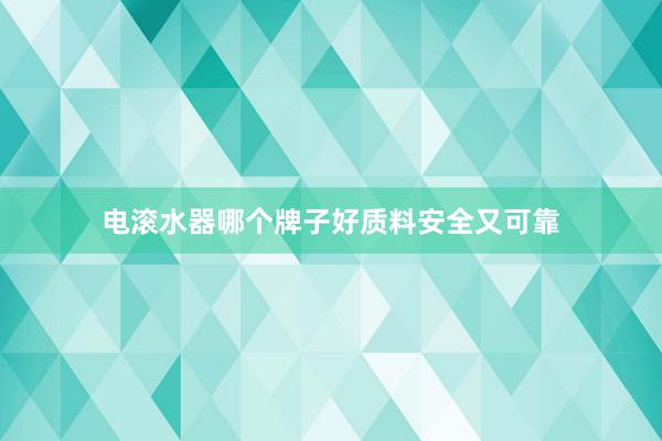 电滚水器哪个牌子好质料安全又可靠